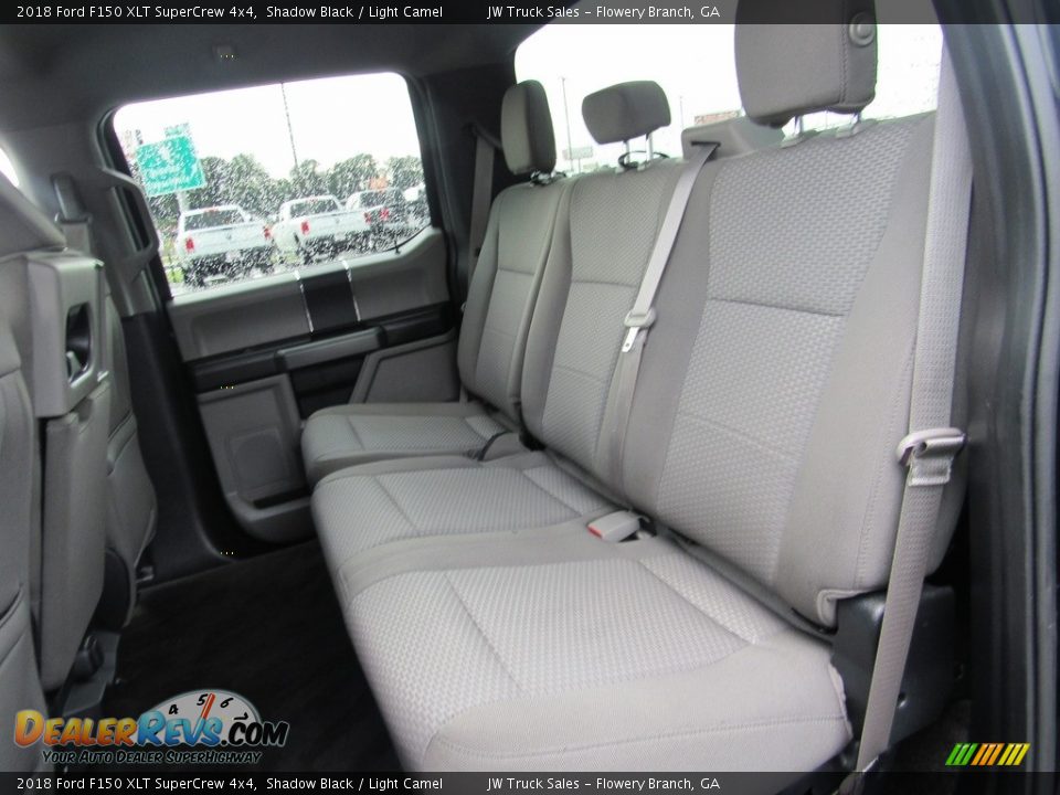 2018 Ford F150 XLT SuperCrew 4x4 Shadow Black / Light Camel Photo #28