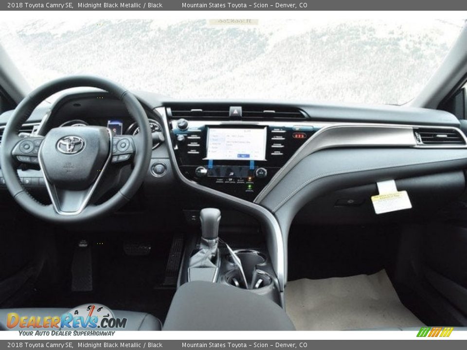 2018 Toyota Camry SE Midnight Black Metallic / Black Photo #8