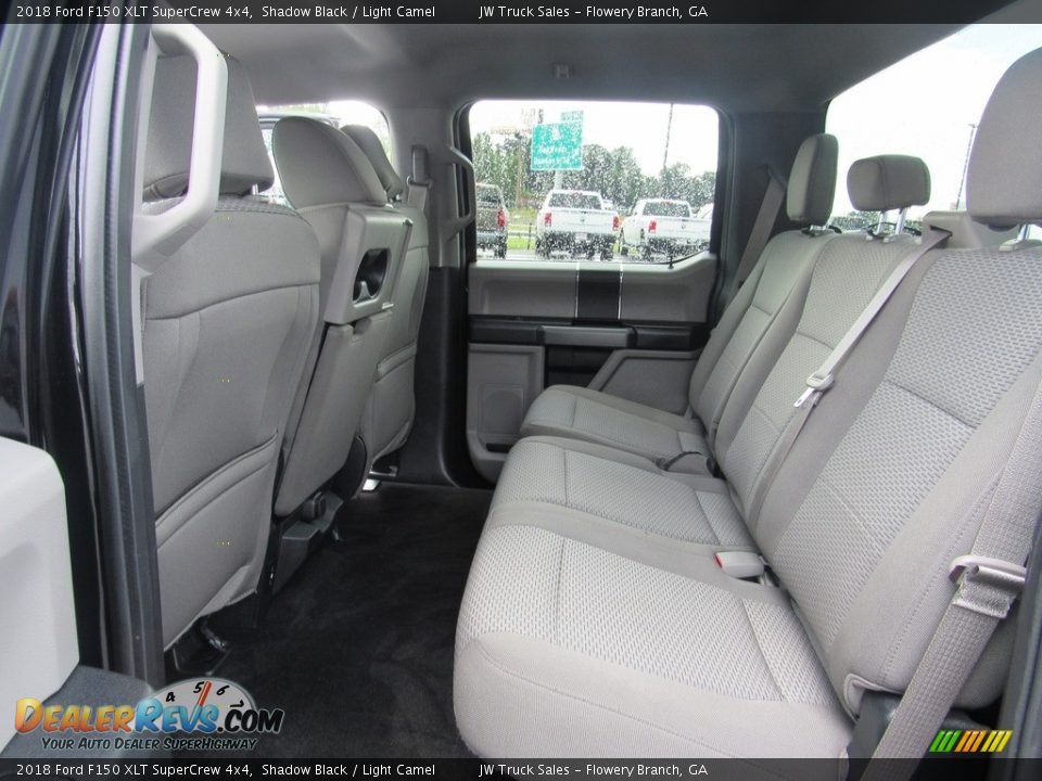 2018 Ford F150 XLT SuperCrew 4x4 Shadow Black / Light Camel Photo #29