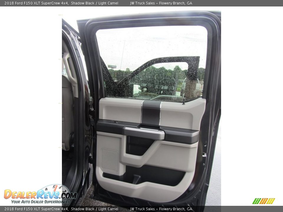 2018 Ford F150 XLT SuperCrew 4x4 Shadow Black / Light Camel Photo #30