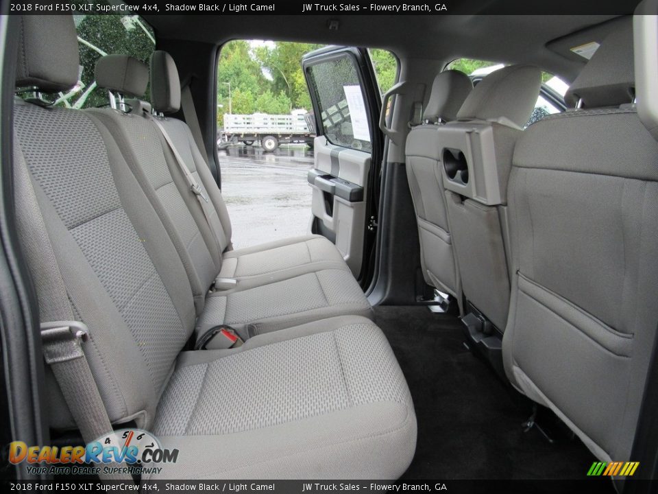 2018 Ford F150 XLT SuperCrew 4x4 Shadow Black / Light Camel Photo #33