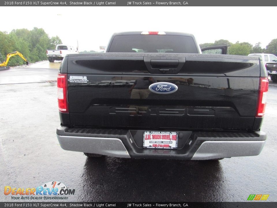2018 Ford F150 XLT SuperCrew 4x4 Shadow Black / Light Camel Photo #34