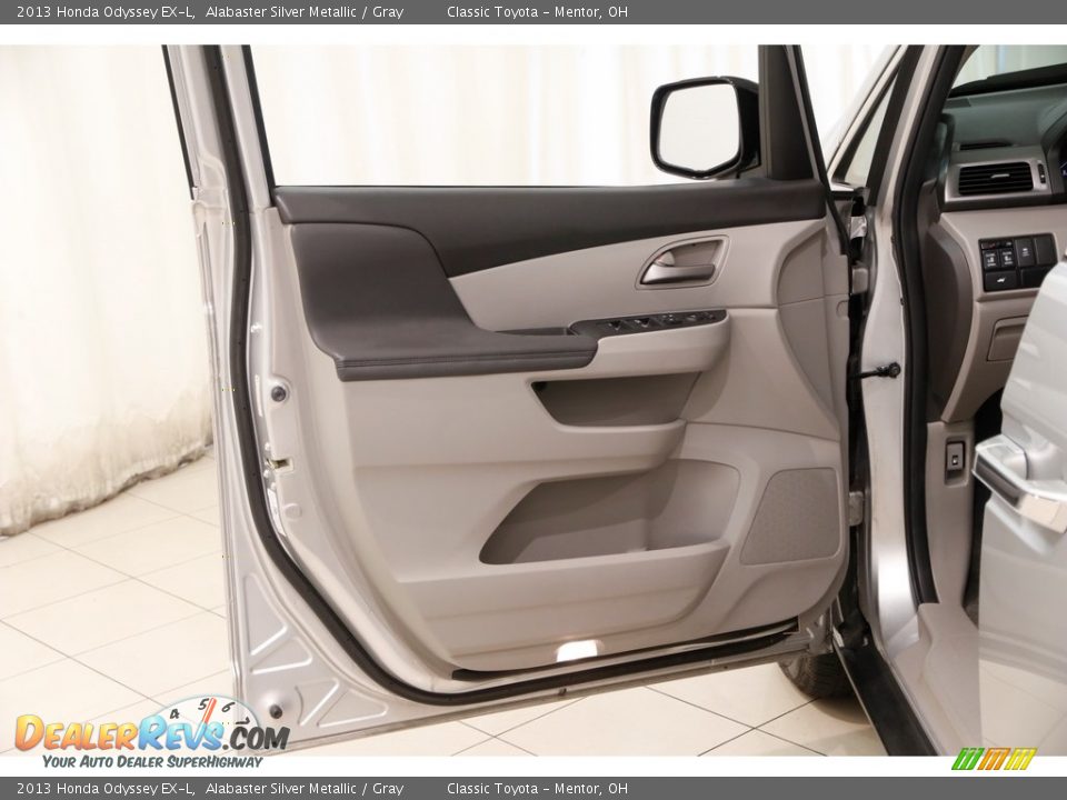 2013 Honda Odyssey EX-L Alabaster Silver Metallic / Gray Photo #4