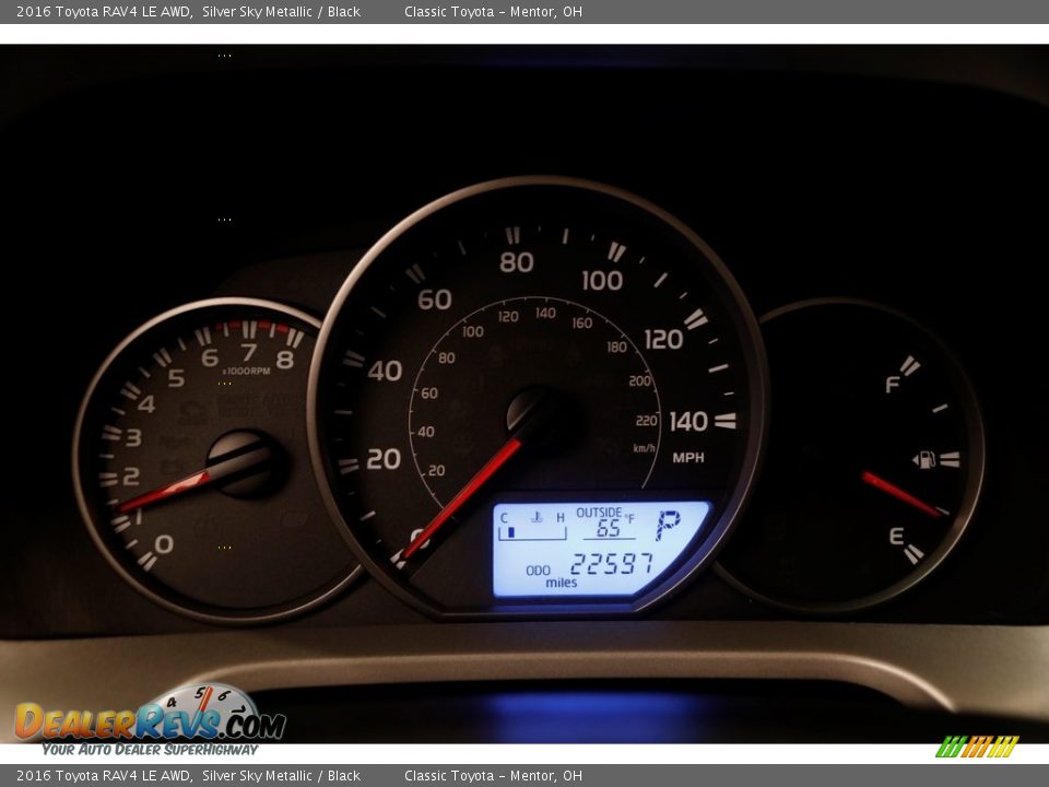 2016 Toyota RAV4 LE AWD Silver Sky Metallic / Black Photo #8