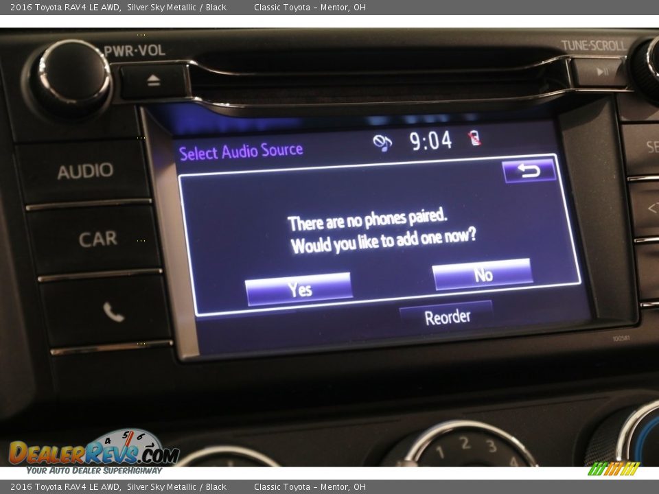 2016 Toyota RAV4 LE AWD Silver Sky Metallic / Black Photo #11