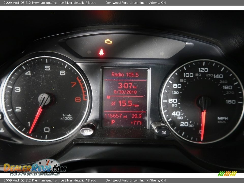 2009 Audi Q5 3.2 Premium quattro Ice Silver Metallic / Black Photo #19