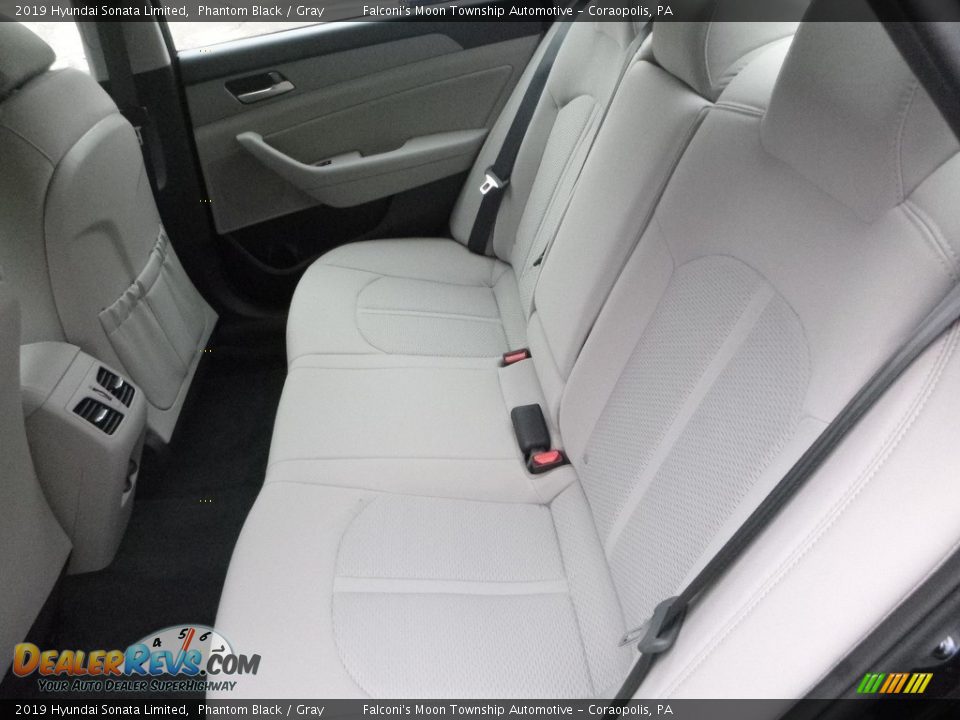 Rear Seat of 2019 Hyundai Sonata Limited Photo #8