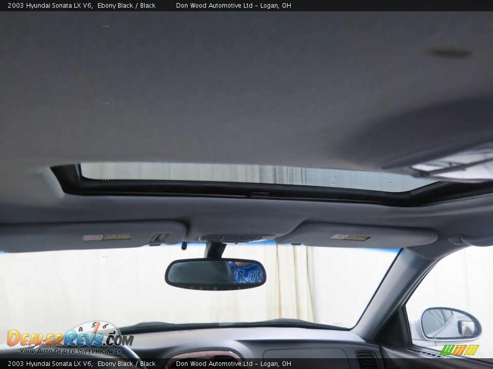 2003 Hyundai Sonata LX V6 Ebony Black / Black Photo #2