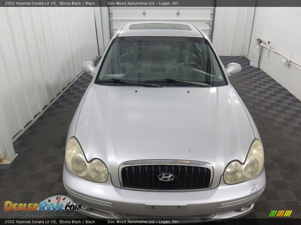2003 Hyundai Sonata LX V6 Ebony Black / Black Photo #4