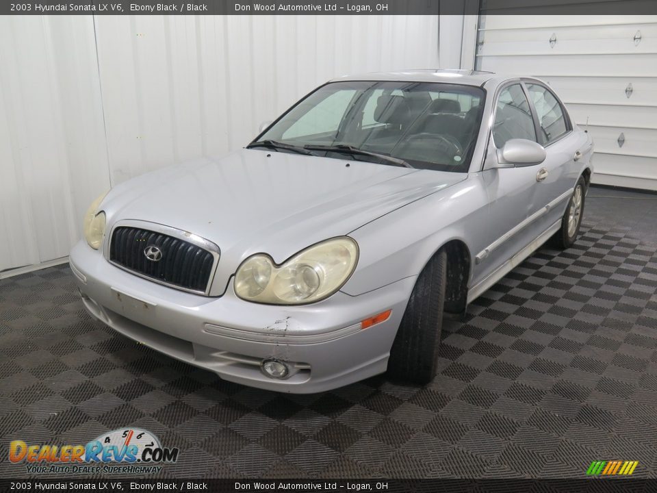 2003 Hyundai Sonata LX V6 Ebony Black / Black Photo #5