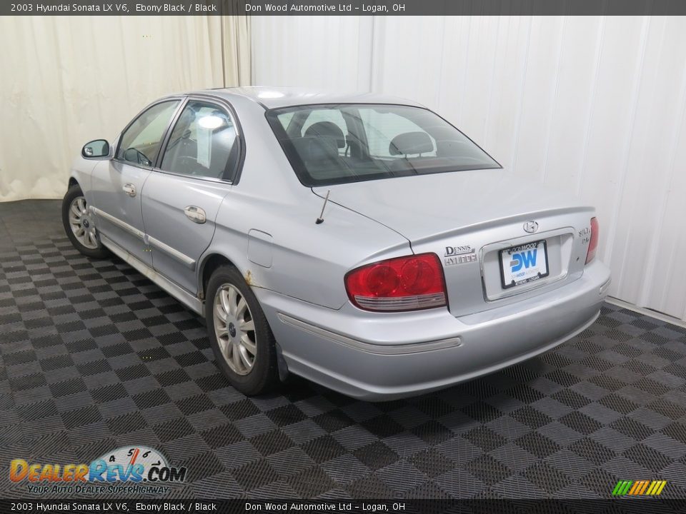 2003 Hyundai Sonata LX V6 Ebony Black / Black Photo #6