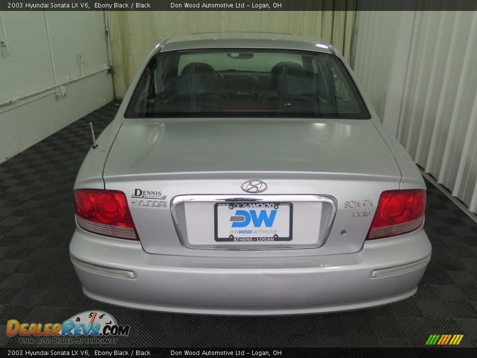 2003 Hyundai Sonata LX V6 Ebony Black / Black Photo #7