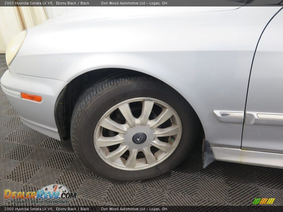 2003 Hyundai Sonata LX V6 Ebony Black / Black Photo #22