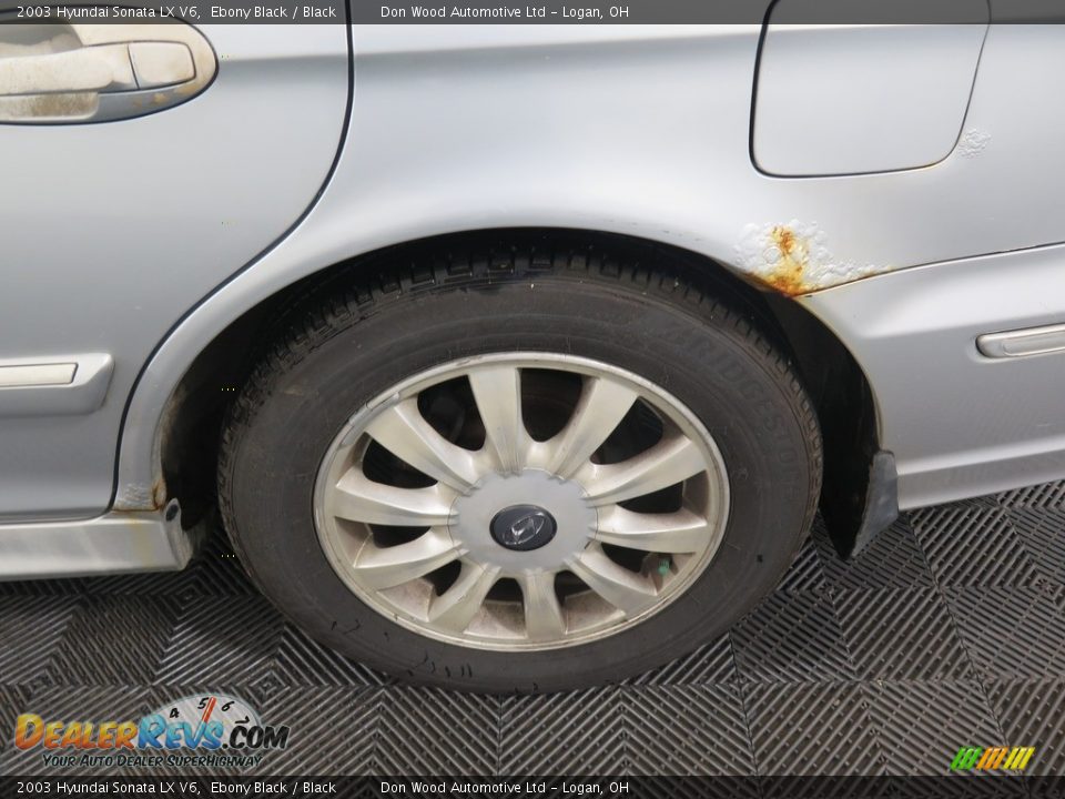 2003 Hyundai Sonata LX V6 Ebony Black / Black Photo #23