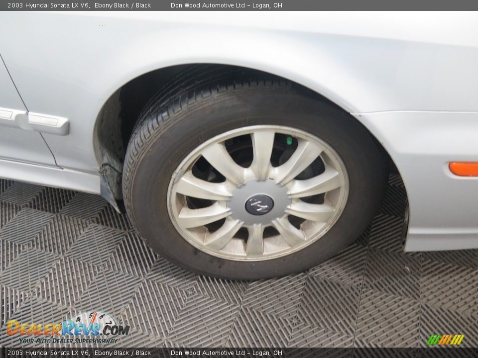 2003 Hyundai Sonata LX V6 Ebony Black / Black Photo #25