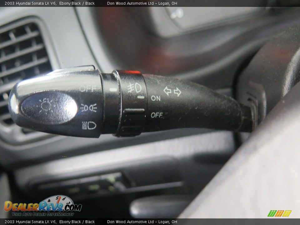 2003 Hyundai Sonata LX V6 Ebony Black / Black Photo #29