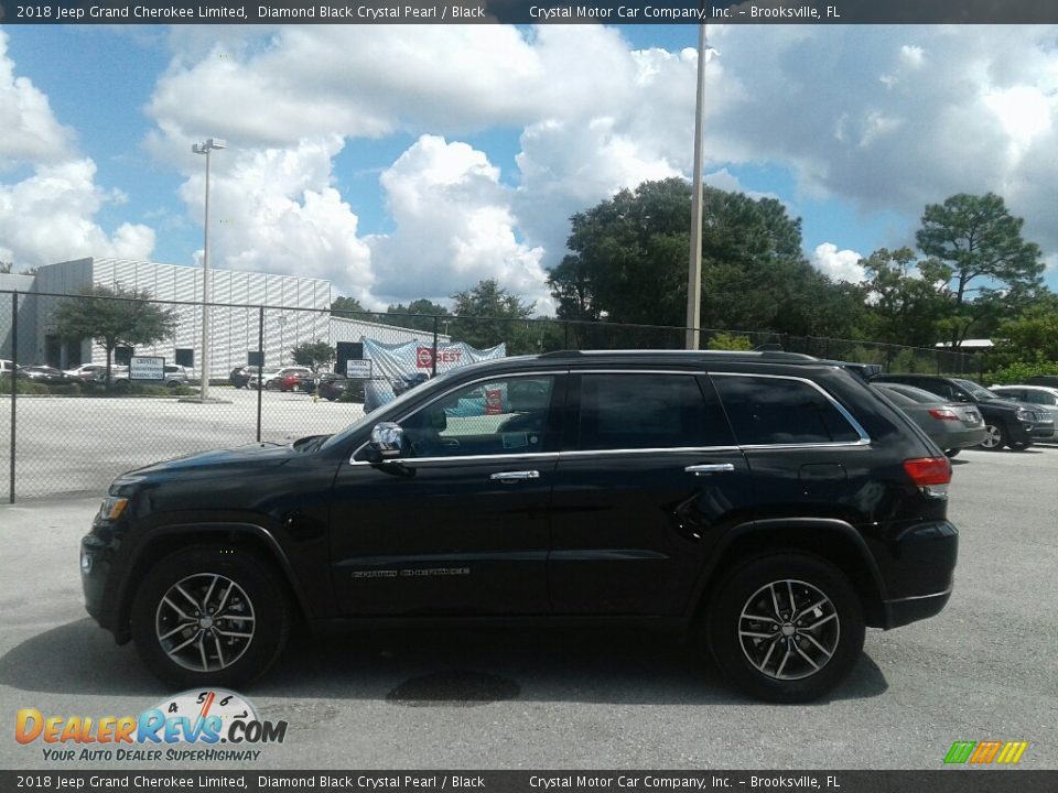 2018 Jeep Grand Cherokee Limited Diamond Black Crystal Pearl / Black Photo #2