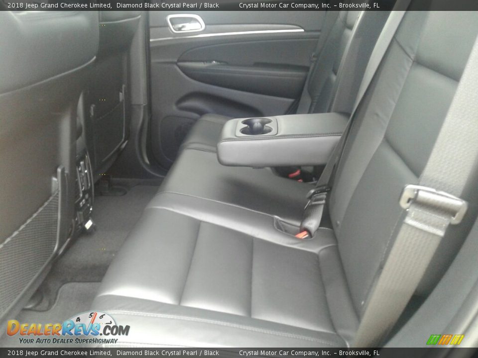 2018 Jeep Grand Cherokee Limited Diamond Black Crystal Pearl / Black Photo #10