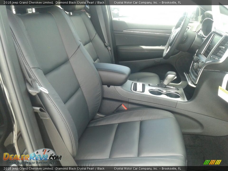 2018 Jeep Grand Cherokee Limited Diamond Black Crystal Pearl / Black Photo #12
