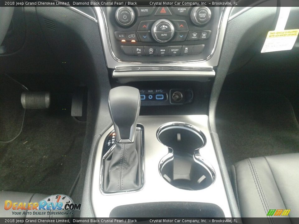 2018 Jeep Grand Cherokee Limited Diamond Black Crystal Pearl / Black Photo #16