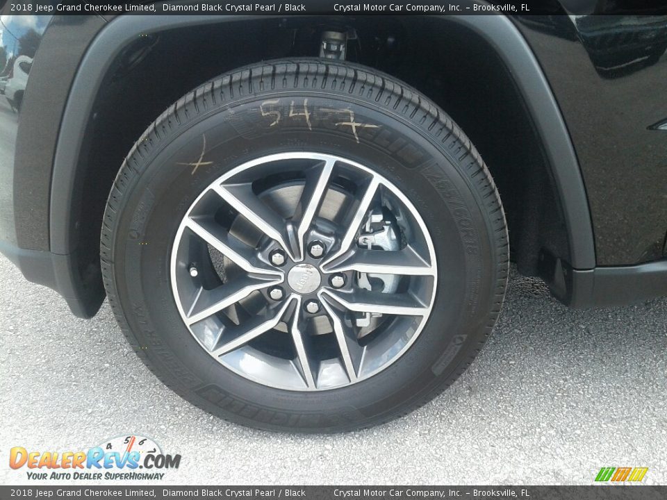 2018 Jeep Grand Cherokee Limited Diamond Black Crystal Pearl / Black Photo #20