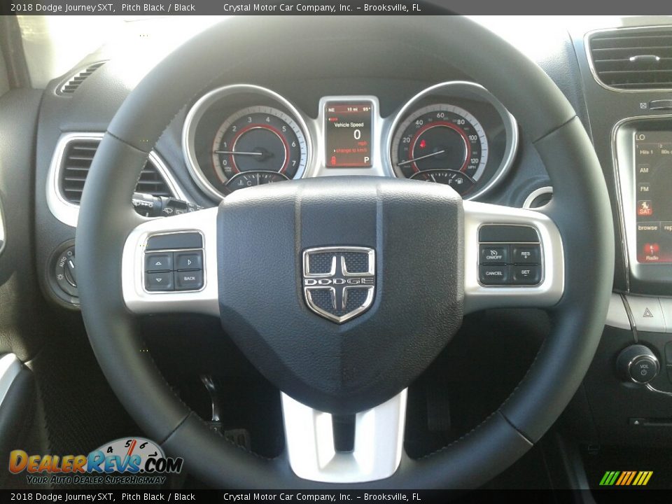 2018 Dodge Journey SXT Pitch Black / Black Photo #14
