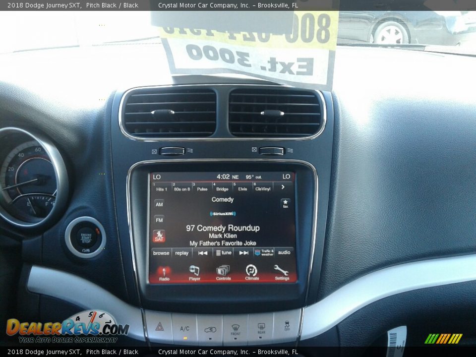 2018 Dodge Journey SXT Pitch Black / Black Photo #15