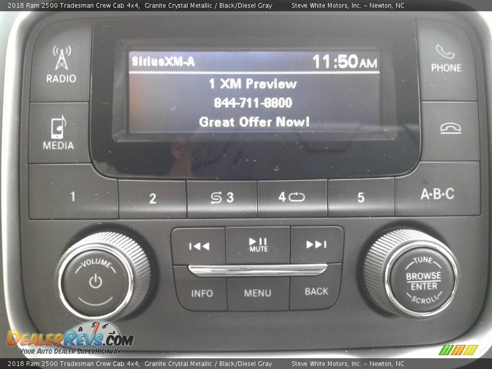 2018 Ram 2500 Tradesman Crew Cab 4x4 Granite Crystal Metallic / Black/Diesel Gray Photo #21