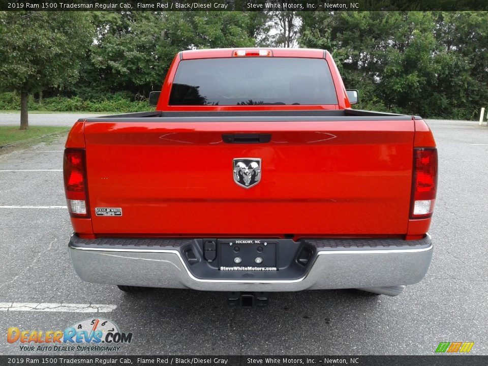 2019 Ram 1500 Tradesman Regular Cab Flame Red / Black/Diesel Gray Photo #7