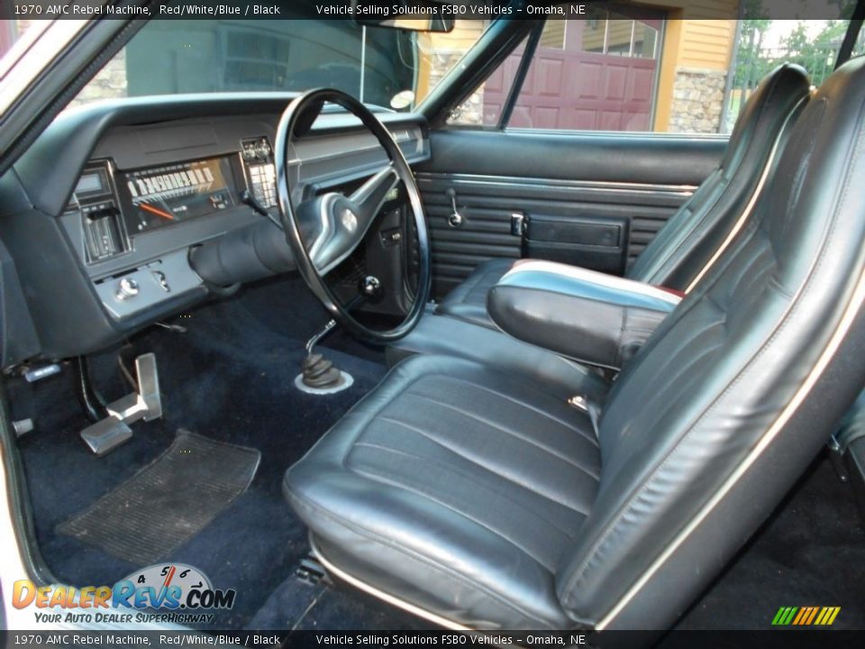 Black Interior - 1970 AMC Rebel Machine Photo #9