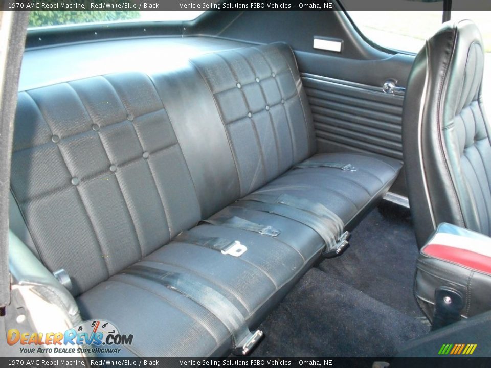 Rear Seat of 1970 AMC Rebel Machine Photo #12