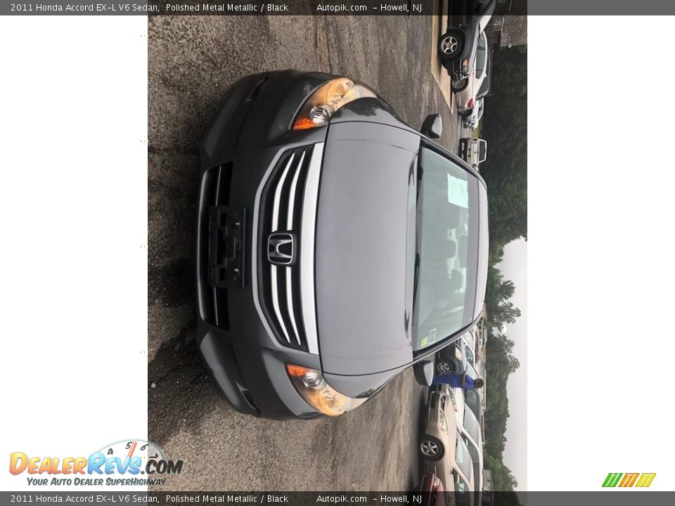 2011 Honda Accord EX-L V6 Sedan Polished Metal Metallic / Black Photo #9