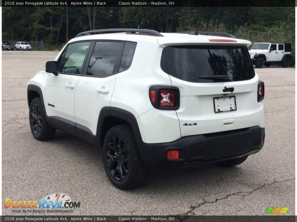 2018 Jeep Renegade Latitude 4x4 Alpine White / Black Photo #3