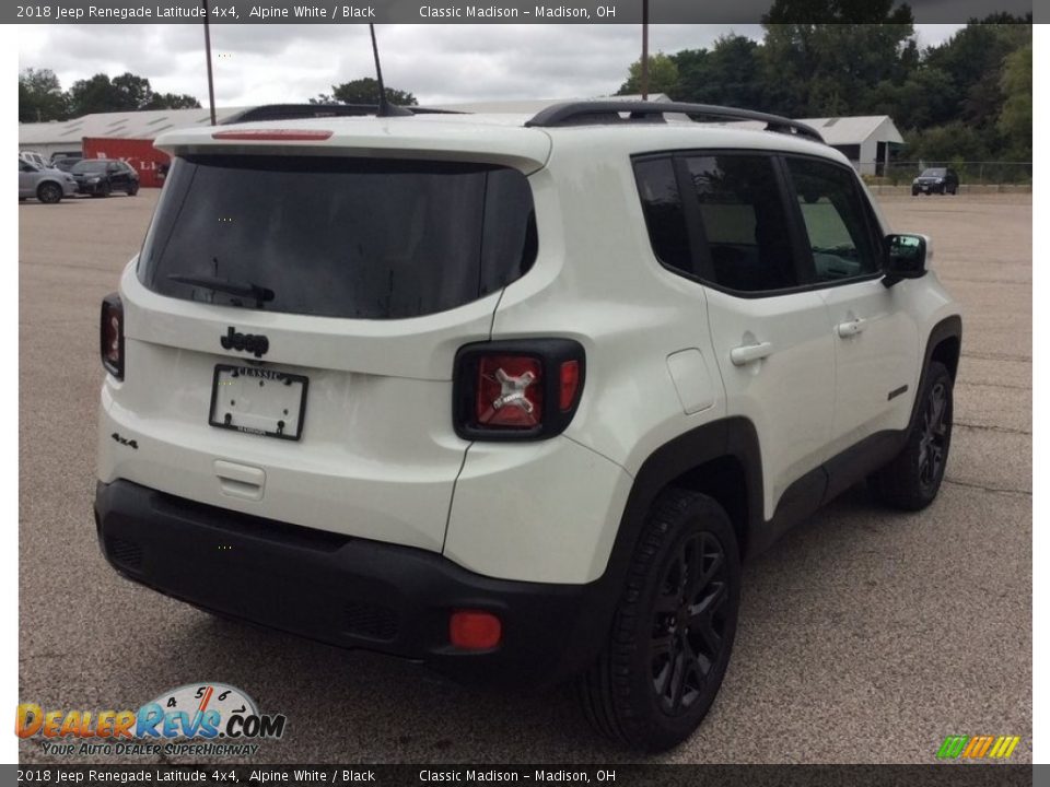 2018 Jeep Renegade Latitude 4x4 Alpine White / Black Photo #5