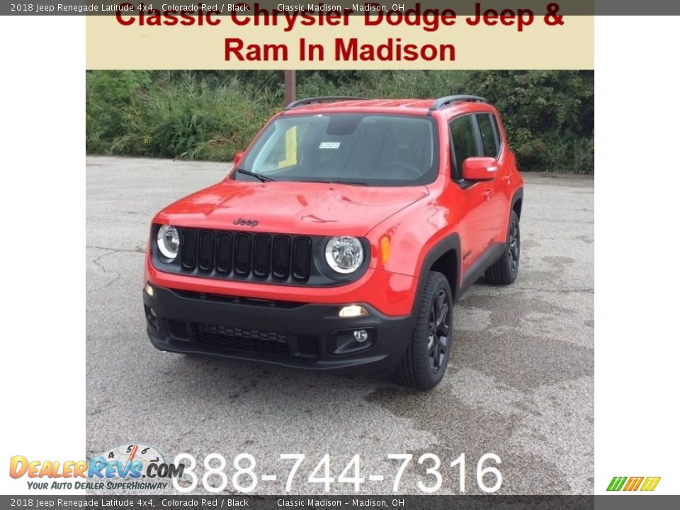 2018 Jeep Renegade Latitude 4x4 Colorado Red / Black Photo #1