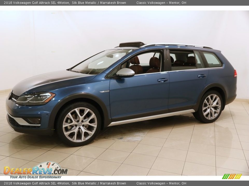 Silk Blue Metallic 2018 Volkswagen Golf Alltrack SEL 4Motion Photo #3