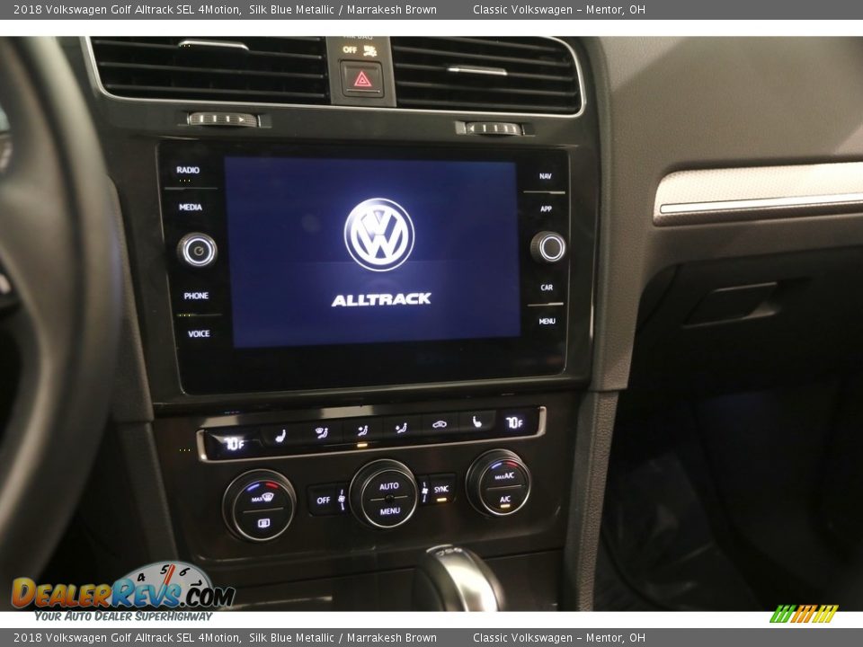 2018 Volkswagen Golf Alltrack SEL 4Motion Silk Blue Metallic / Marrakesh Brown Photo #9