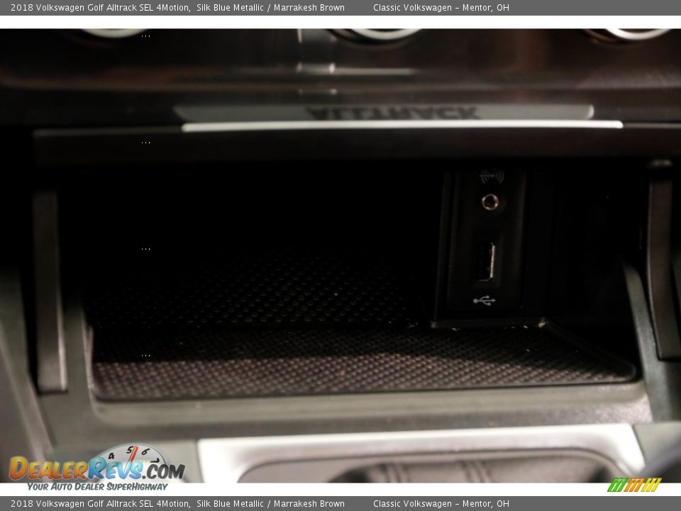 2018 Volkswagen Golf Alltrack SEL 4Motion Silk Blue Metallic / Marrakesh Brown Photo #17