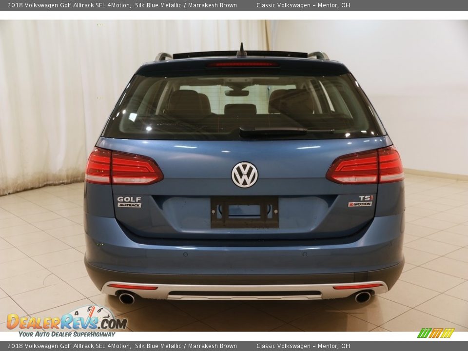2018 Volkswagen Golf Alltrack SEL 4Motion Silk Blue Metallic / Marrakesh Brown Photo #22