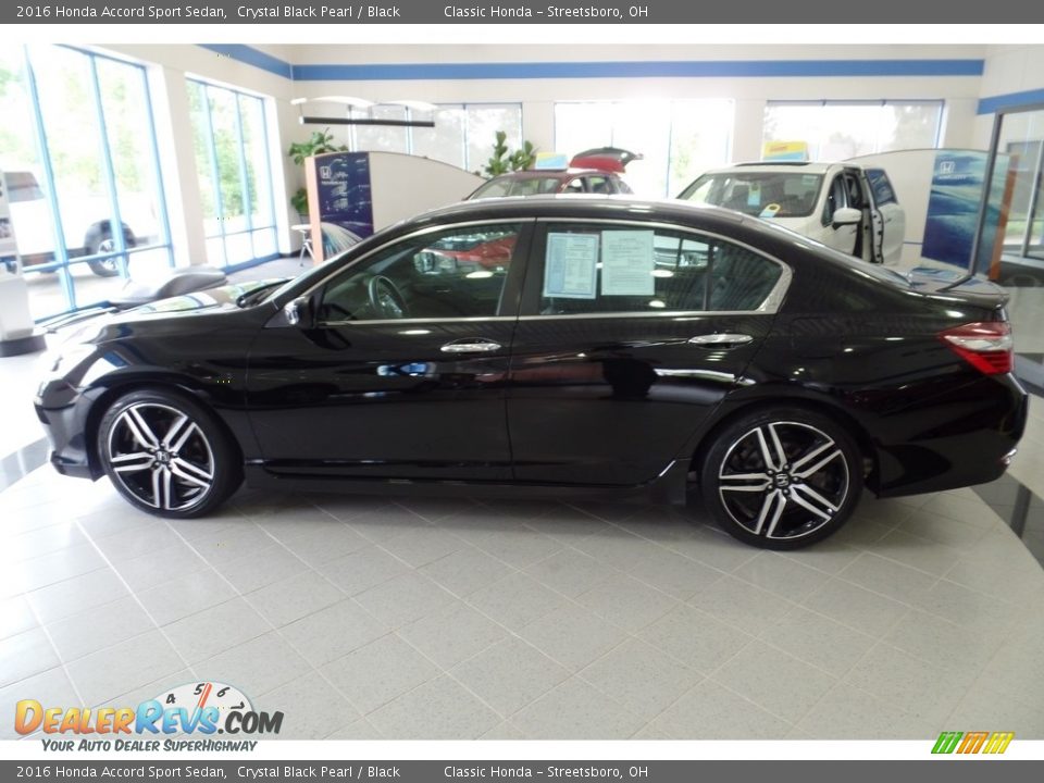 2016 Honda Accord Sport Sedan Crystal Black Pearl / Black Photo #2