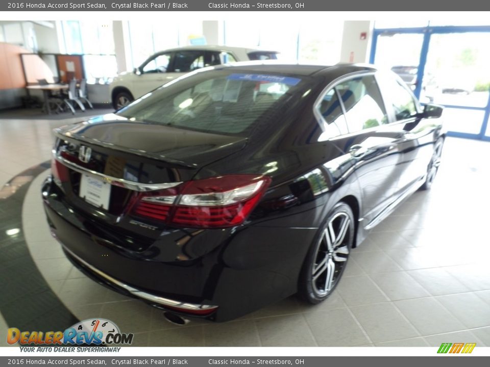 2016 Honda Accord Sport Sedan Crystal Black Pearl / Black Photo #4