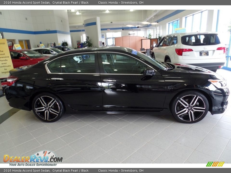 2016 Honda Accord Sport Sedan Crystal Black Pearl / Black Photo #5