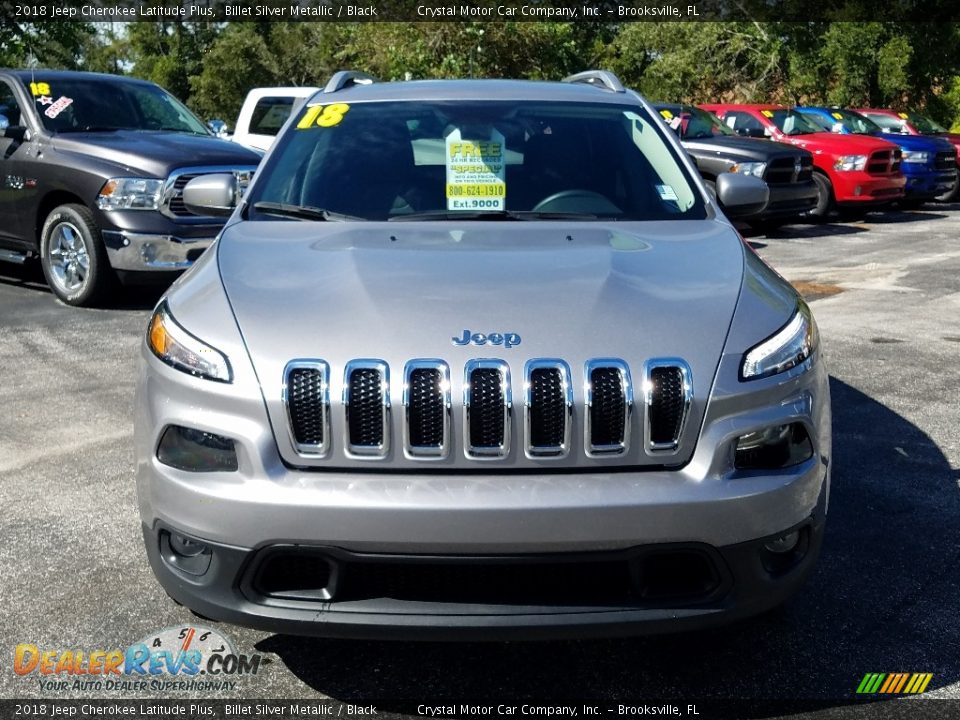 2018 Jeep Cherokee Latitude Plus Billet Silver Metallic / Black Photo #8
