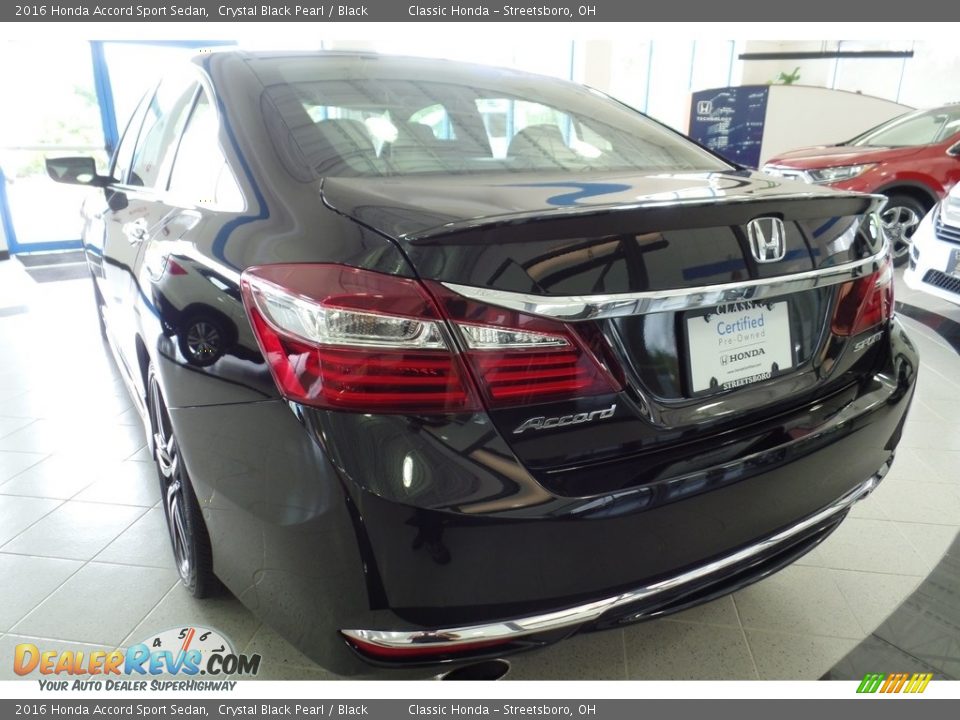 2016 Honda Accord Sport Sedan Crystal Black Pearl / Black Photo #9
