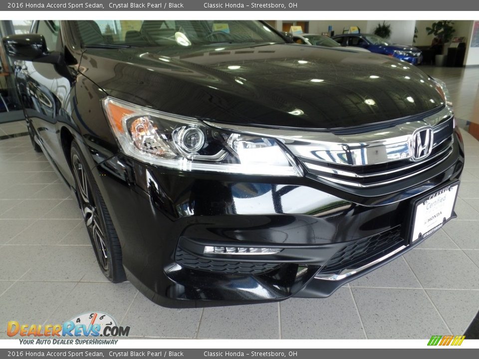 2016 Honda Accord Sport Sedan Crystal Black Pearl / Black Photo #12