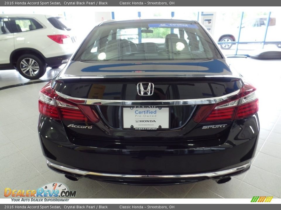 2016 Honda Accord Sport Sedan Crystal Black Pearl / Black Photo #14