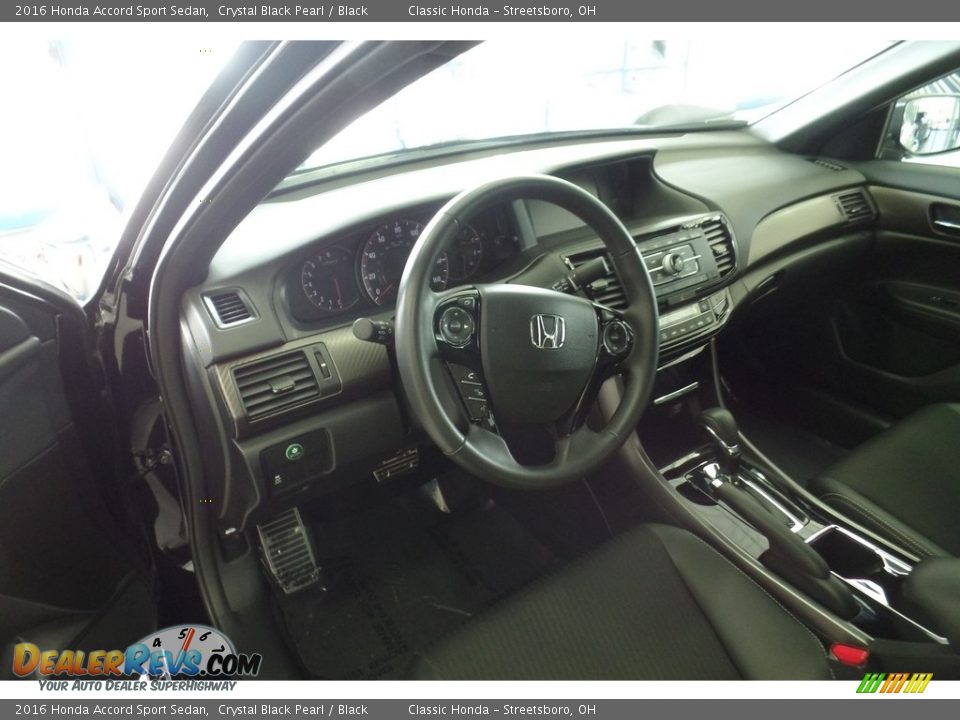 2016 Honda Accord Sport Sedan Crystal Black Pearl / Black Photo #15