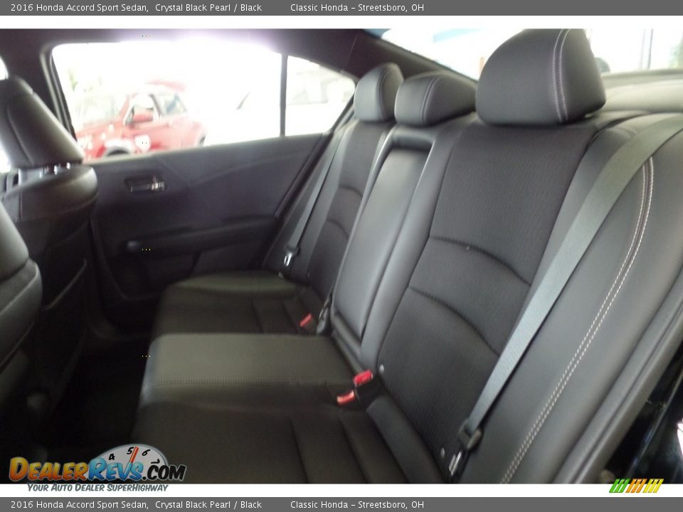 2016 Honda Accord Sport Sedan Crystal Black Pearl / Black Photo #17