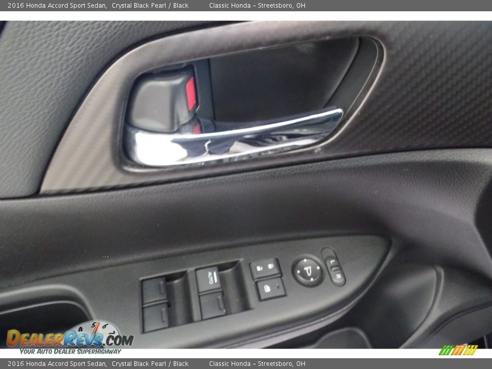 2016 Honda Accord Sport Sedan Crystal Black Pearl / Black Photo #21