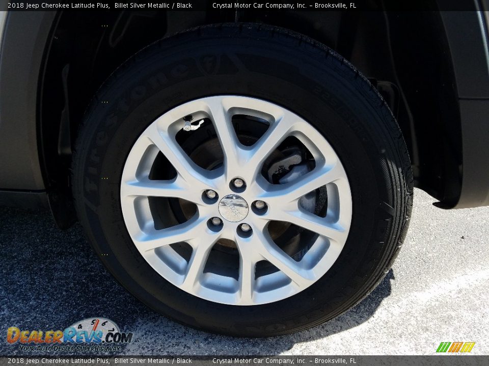 2018 Jeep Cherokee Latitude Plus Billet Silver Metallic / Black Photo #20